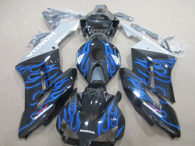 Carénage CBR 1000 RR 04-05 - Noir Bleu Flamme Carénage CBR 1000 RR 04-05 - Noir Bleu Flamme