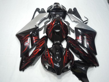 Carénage CBR 1000 RR 04-05 - Noir Rouge Flamme