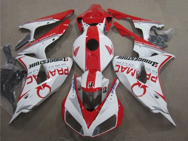 Carénage CBR 1000 RR 06-07 - Blanc Rouge PRAMAC