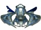Carénage CBR 1000 RR 06-07 - Bleu Flamme Argent