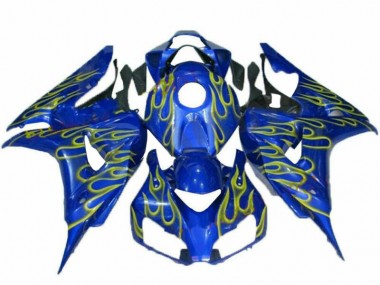 Carénage CBR 1000 RR 06-07 - Jaune Flamme Bleu