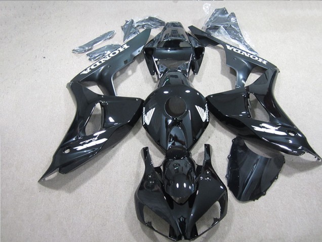 Carénage CBR 1000 RR 06-07 - Noir Blanc Décalque