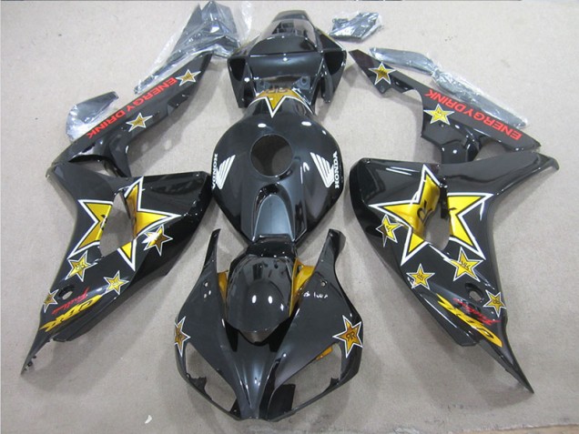 Carénage CBR 1000 RR 06-07 - Noir Jaune Énergie DRINK