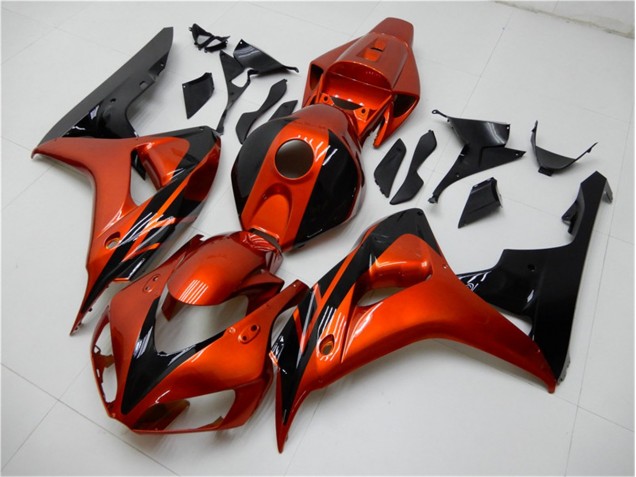 Carénage CBR 1000 RR 06-07 - Orange Noir Carénage CBR 1000 RR 06-07 - Orange Noir