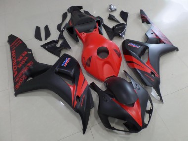 Carénage CBR 1000 RR 06-07 - Rouge et Noir Mat