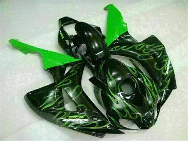 Carénage CBR 1000 RR 06-07 - Vert Flamme Noir Carénage CBR 1000 RR 06-07 - Vert Flamme Noir