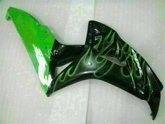 Carénage CBR 1000 RR 06-07 - Vert Flamme Noir Carénage CBR 1000 RR 06-07 - Vert Flamme Noir