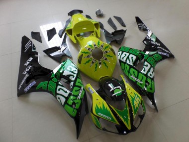 Carénage CBR 1000 RR 06-07 - Vert Jaune Rossi