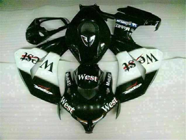 Carénage CBR 1000 RR 08-11 - Blanc Noir West Carénage CBR 1000 RR 08-11 - Blanc Noir West