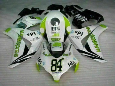 Carénage CBR 1000 RR 08-11 - Blanc Vert Hannspree 84