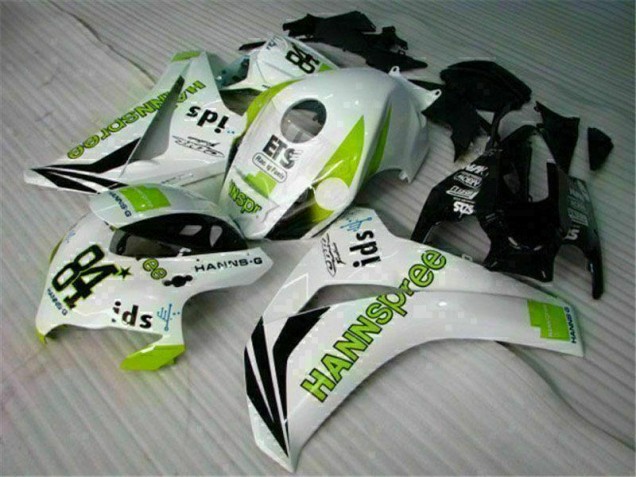 Carénage CBR 1000 RR 08-11 - Blanc Vert Hannspree 84