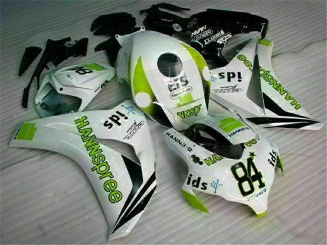 Carénage CBR 1000 RR 08-11 - Blanc Vert Hannspree 84
