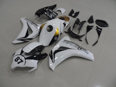 Carénage CBR 1000 RR 08-11 - Blanc et Noir 87