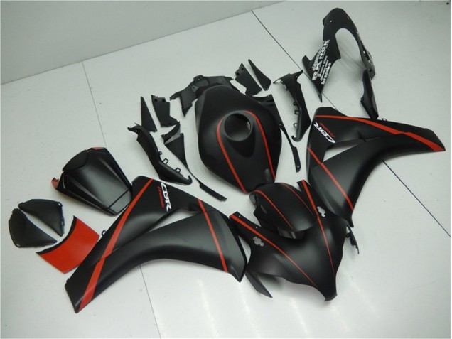 Carénage CBR 1000 RR 08-11 - Noir Mat Rouge