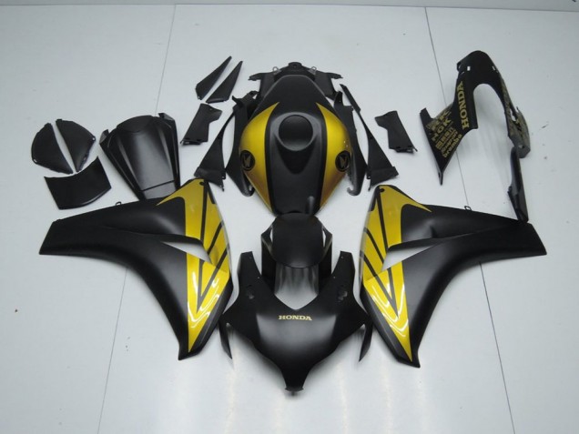 Carénage CBR 1000 RR 08-11 - Noir Mat et Or Carénage CBR 1000 RR 08-11 - Noir Mat et Or