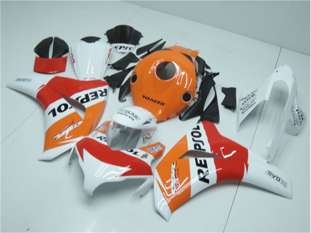 Carénage CBR 1000 RR 08-11 - Orange Blanc Rouge Repsol