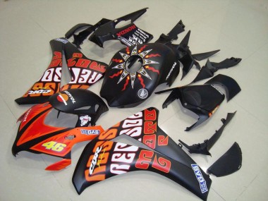 Carénage CBR 1000 RR 08-11 - Rossi Noir Mat
