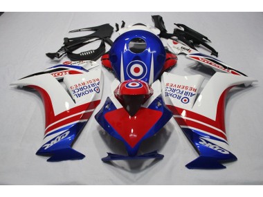 Carénage CBR 1000 RR 12-16 - Bleu Rouge Royal Air Force Reserves