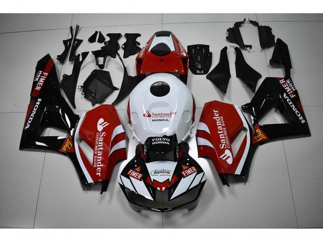 Carénage CBR 1000 RR 12-16 - Noir Blanc Rouge Santander