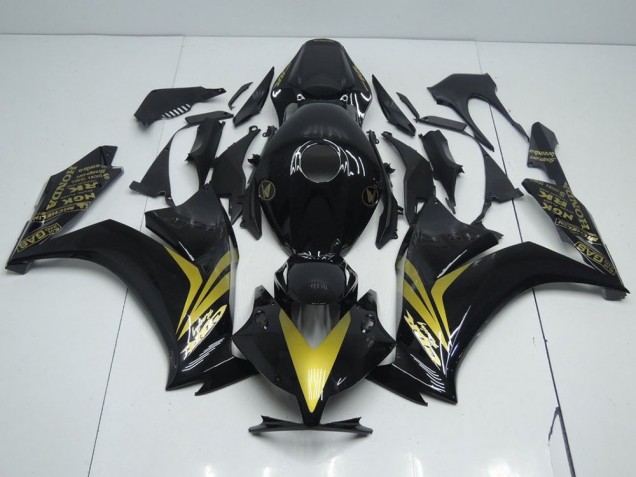 Carénage CBR 1000 RR 12-16 - Noir Brillant et Or Carénage CBR 1000 RR 12-16 - Noir Brillant et Or
