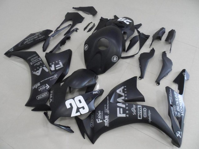 Carénage CBR 1000 RR 12-16 - Noir Mat Gris Décalque 29 Carénage CBR 1000 RR 12-16 - Noir Mat Gris Décalque 29