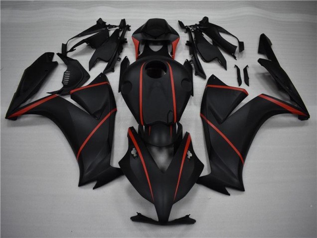 Carénage CBR 1000 RR 12-16 - Noir Mat Rouge Carénage CBR 1000 RR 12-16 - Noir Mat Rouge