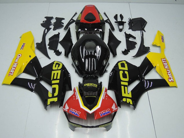 Carénage CBR 1000 RR 12-16 - Noir Rouge HRC Carénage CBR 1000 RR 12-16 - Noir Rouge HRC