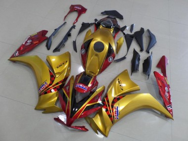 Carénage CBR 1000 RR 12-16 - Or et Dark Rouge