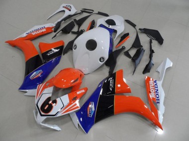 Carénage CBR 1000 RR 12-16 - Orange Blanc TT Legend