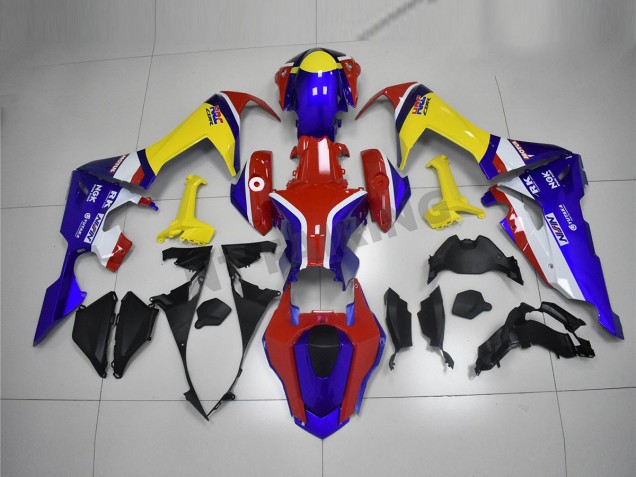 Carénage CBR 1000 RR 17-23 - Bleu Jaune Rouge Carénage CBR 1000 RR 17-23 - Bleu Jaune Rouge