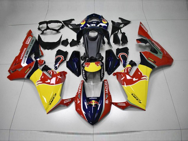 Carénage CBR 1000 RR 17-23 - Bleu Jaune Rouge Red Bull Carénage CBR 1000 RR 17-23 - Bleu Jaune Rouge Red Bull