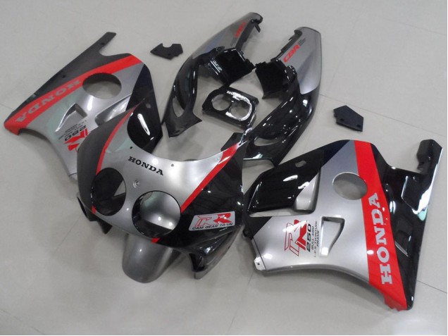 Carénage CBR 250 RR MC22 91-98 - Argent Noir Rouge