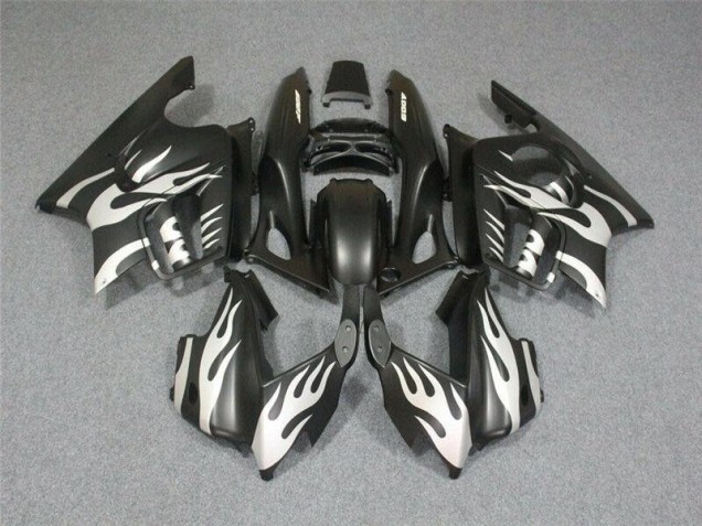 Carénage CBR 600 F3 95-98 - Noir Blanc Flamme