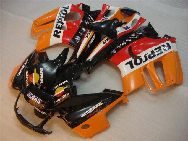 Carénage CBR 600 F3 95-98 - Noir Orange Repsol