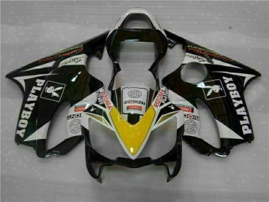 Carénage CBR 600 F4i 01-03 - Jaune Argent Noir Playboy
