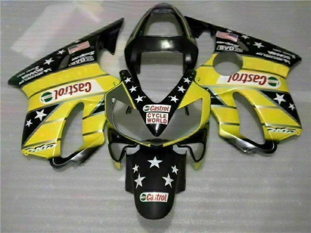 Carénage CBR 600 F4i 01-03 - Jaune Noir Castrol Cycle World
