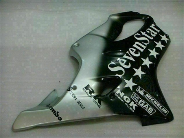 Carénage CBR 600 F4i 01-03 - Noir Argent SevenStarss Carénage CBR 600 F4i 01-03 - Noir Argent SevenStarss