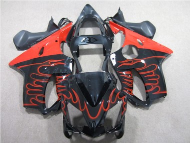 Carénage CBR 600 F4i 01-03 - Noir Rouge Flamme