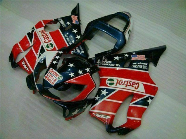 Carénage CBR 600 F4i 01-03 - Rouge Blanc Bleu Castrol Cycle World Carénage CBR 600 F4i 01-03 - Rouge Blanc Bleu Castrol Cycle World