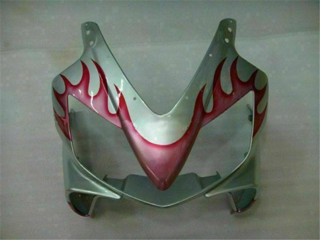 Carénage CBR 600 F4i 01-03 - Rouge Flamme Argent Carénage CBR 600 F4i 01-03 - Rouge Flamme Argent