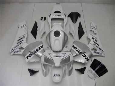 Carénage CBR 600 RR 03-04 - Argent Blanc Noir Repsol