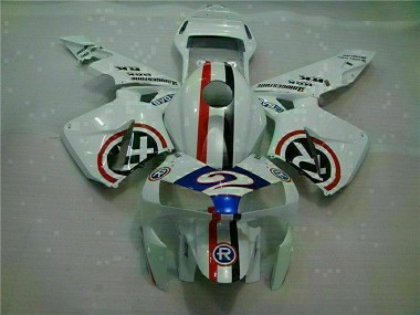 Carénage CBR 600 RR 03-04 - Blanc Bleu R 2