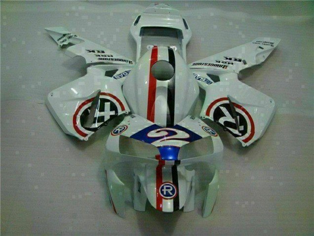 Carénage CBR 600 RR 03-04 - Blanc Bleu R 2