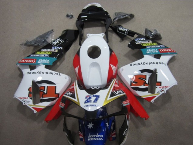 Carénage CBR 600 RR 03-04 - Blanc Rouge Bleu 27 Carénage CBR 600 RR 03-04 - Blanc Rouge Bleu 27