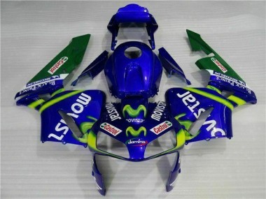 Carénage CBR 600 RR 03-04 - Bleu Vert Movistar Castrol