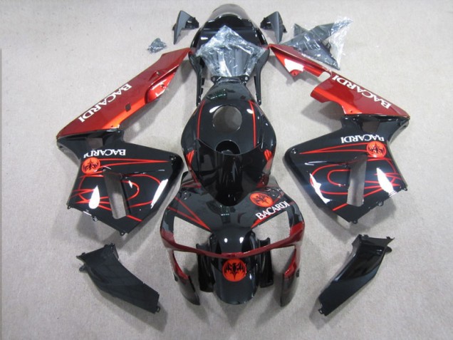 Carénage CBR 600 RR 03-04 - Noir Rouge RACARDI
