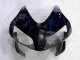 Carénage CBR 600 RR 03-04 - Noir avec Bleu Flamme