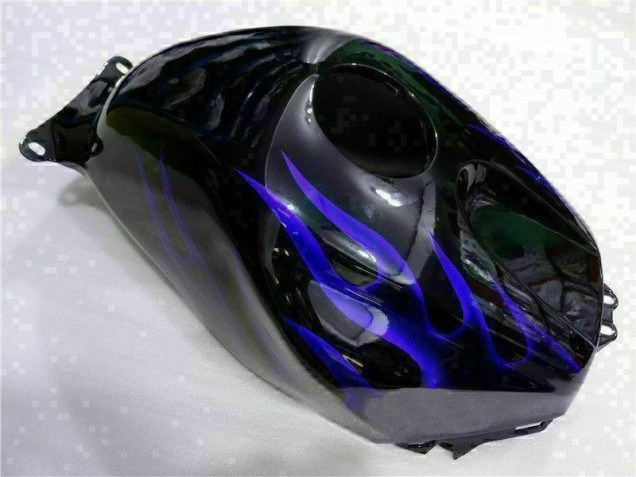 Carénage CBR 600 RR 03-04 - Noir avec Bleu Flamme