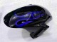 Carénage CBR 600 RR 03-04 - Noir avec Bleu Flamme