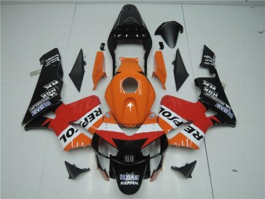 Carénage CBR 600 RR 03-04 - Orange Rouge Noir Repsol